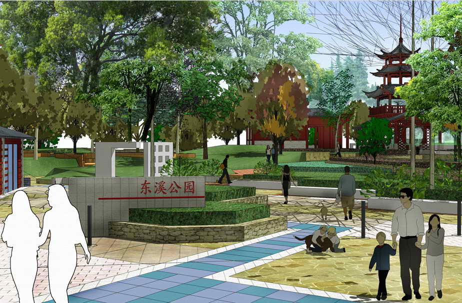 Dongxi Park in Wuyuan, Jiangxi
