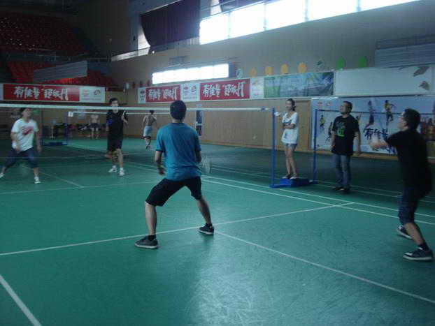 Badminton competition held by the company